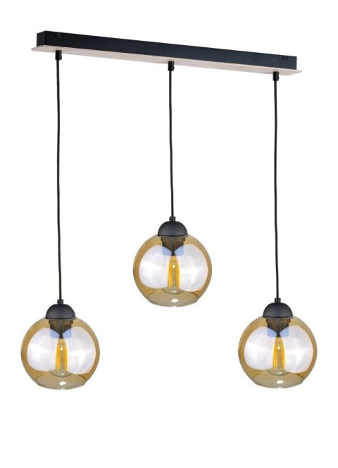 Lampa wisząca 3xE27 AMBRE WOOD