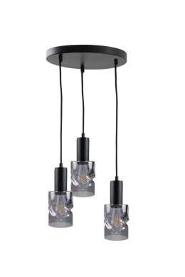 Lampa wisząca 3xE27 CROSS BLACK