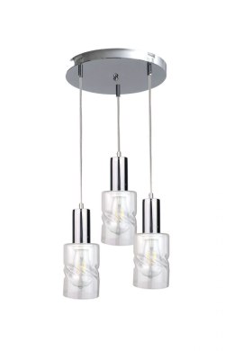 Lampa wisząca 3xE27 CROSS SILVER