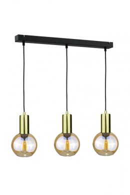 Lampa wisząca 3xE27 JANTAR GOLD