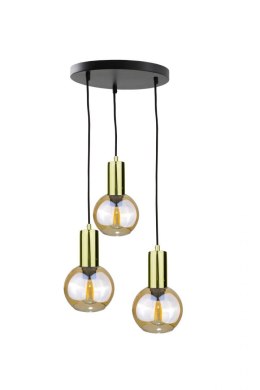 Lampa wisząca 3xE27 JANTAR GOLD