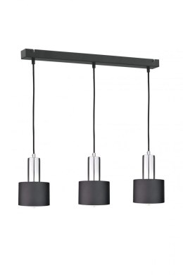 Lampa wisząca 3xE27 LUCE BLACK SILVER