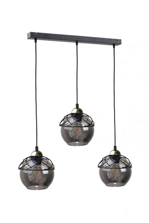 Lampa wisząca 3xE27 MERA BLACK/GOLD