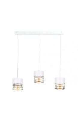 Lampa wisząca 3xE27 ROYAL WHITE/GOLD