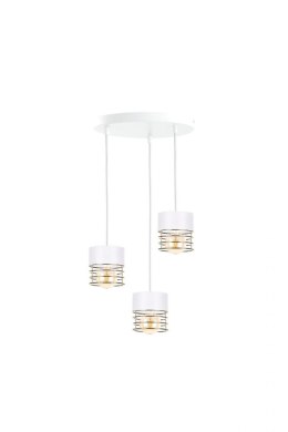 Lampa wisząca 3xE27 ROYAL WHITE/GOLD