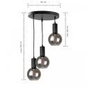 Lampa wisząca 3xE27 SUPRA BLACK