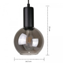 Lampa wisząca 3xE27 SUPRA BLACK