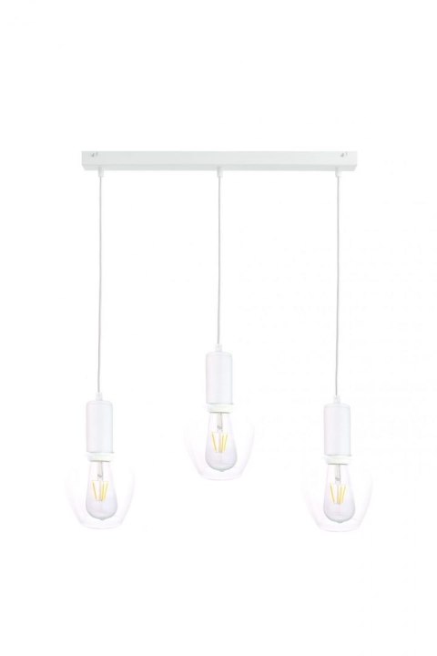 Lampa wisząca 3xE27 VERRE WHITE