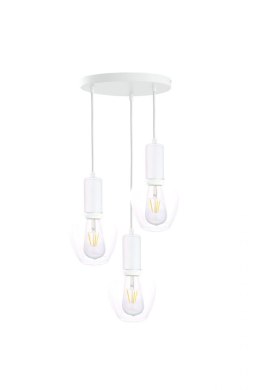 Lampa wisząca 3xE27 VERRE WHITE