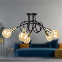 Lampa sufitowa 5xE27 RUMBA BLACK/GOLD