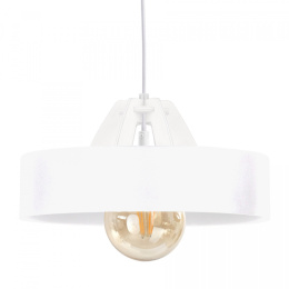 Lampa wisząca 1xE27 BOSSI WOOD WHITE