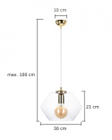 Lampa wisząca 1xE27 EVE GOLD