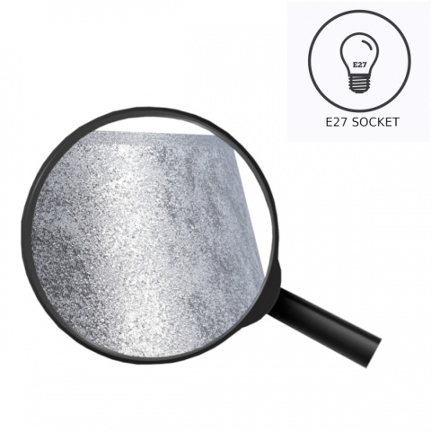 Lampa wisząca 1xE27 KULA SILVER 160