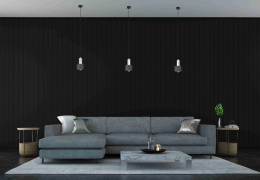 Lampa wisząca 1xE27 LUCE BLACK SILVER