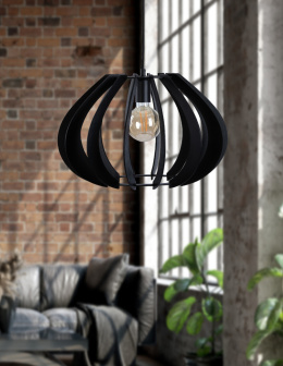 Lampa wisząca 1xE27 NORA BLACK 646