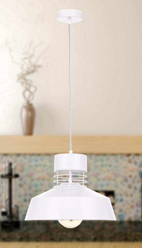 Lampa wisząca 1xE27 TITANIUM WHITE