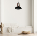 Lampa wisząca 1xE27 TRIX BLACK/BROWN