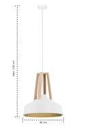 Lampa wisząca 1xE27 TRIX WHITE 113