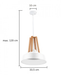 Lampa wisząca 1xE27 TRIX WHITE II 181