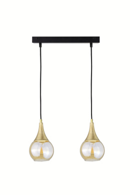 Lampa wisząca 2xE27 LACRIMA HONEY/GOLD