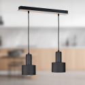 Lampa wisząca 2xE27 LUCE BLACK WOOD