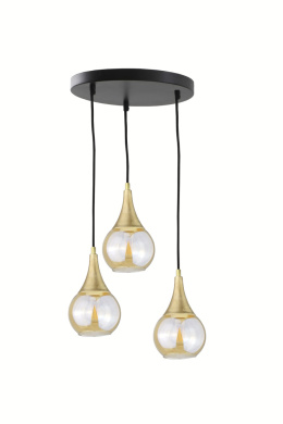 Lampa wisząca 3xE27 LACRIMA HONEY/GOLD