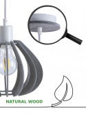 Lampa wisząca 3xE27 NICOLETA GREY 836