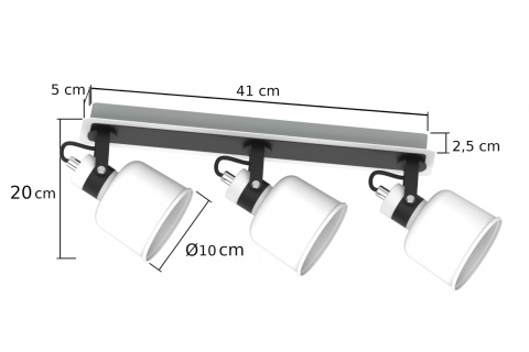 Spot 3xE14 PAKO 1203