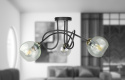 Lampa sufitowa 3xE27 EVIE BLACK/GOLD