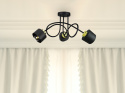 Lampa sufitowa 3xE27 SIMPLY BLACK/GOLD