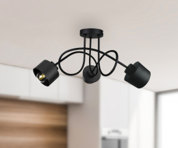 Lampa sufitowa 3xE27 SIMPLY BLACK