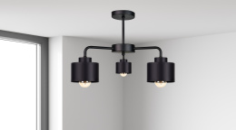 Lampa sufitowa 3xE27 SIMPLY BLACK