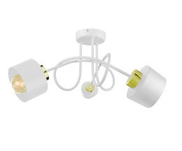 Lampa sufitowa 3xE27 SIMPLY WHITE/GOLD