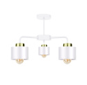 Lampa sufitowa 3xE27 SIMPLY WHITE/GOLD