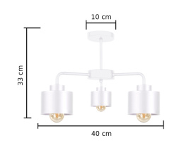 Lampa sufitowa 3xE27 SIMPLY WHITE