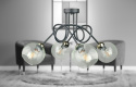 Lampa sufitowa 4xE27 EVIE BLACK/GOLD