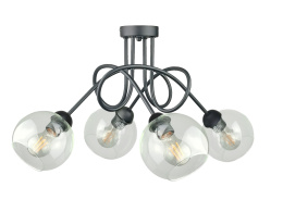 Lampa sufitowa 4xE27 EVIE BLACK