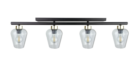 Lampa sufitowa 4xE27 FLOS BLACK/GOLD