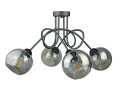 Lampa sufitowa 4xE27 RING BLACK