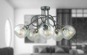 Lampa sufitowa 5xE27 EVIE BLACK/GOLD