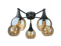 Lampa sufitowa 5xE27 STAR HONEY BLACK