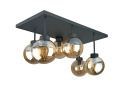 Lampa sufitowa 6xE27 Dea Black/Honey