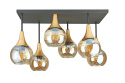 Lampa sufitowa 6xE27 Soma Gold/Honey