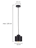 Lampa wisząca 1xE27 SIMPLY BLACK