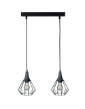 Lampa wisząca 2xE27 SELENE BLACK