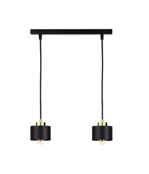 Lampa wisząca 2xE27 SIMPLY BLACK/GOLD