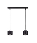 Lampa wisząca 2xE27 SIMPLY BLACK/SILVER