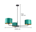 Lampa wisząca 3xE27 Nia Green