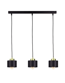 Lampa wisząca 3xE27 SIMPLY BLACK/GOLD