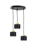 Lampa wisząca 3xE27 SIMPLY BLACK/GOLD